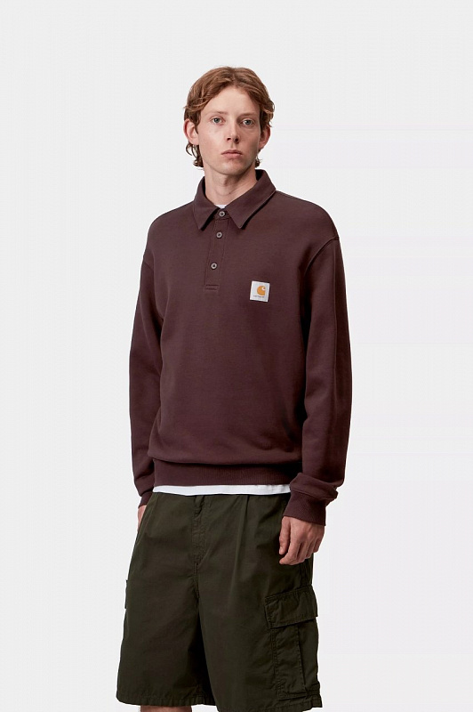 Толстовка-поло CARHARTT WIP Polo Sweat PALISANDER