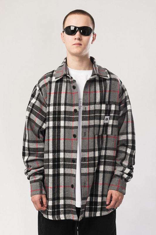 Рубашка CODERED Harbor Серый/Молочный/Черный/Красный