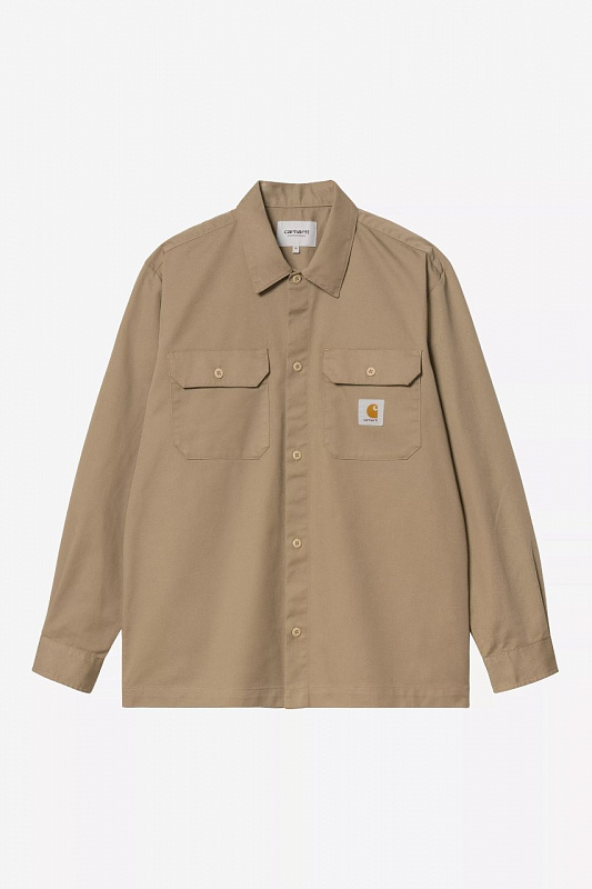 Рубашка CARHARTT WIP L/S Craft Shirt LEATHER