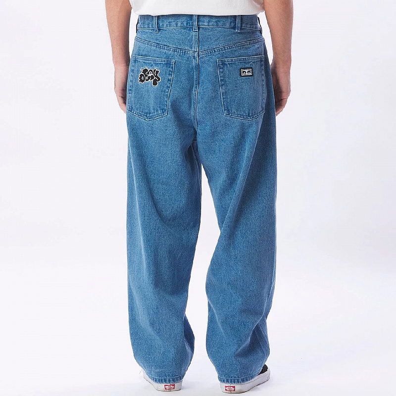 Джинсы OBEY (Regular) BIGWIG KINGPIN BAGGY DENIM LIGHT INDIGO