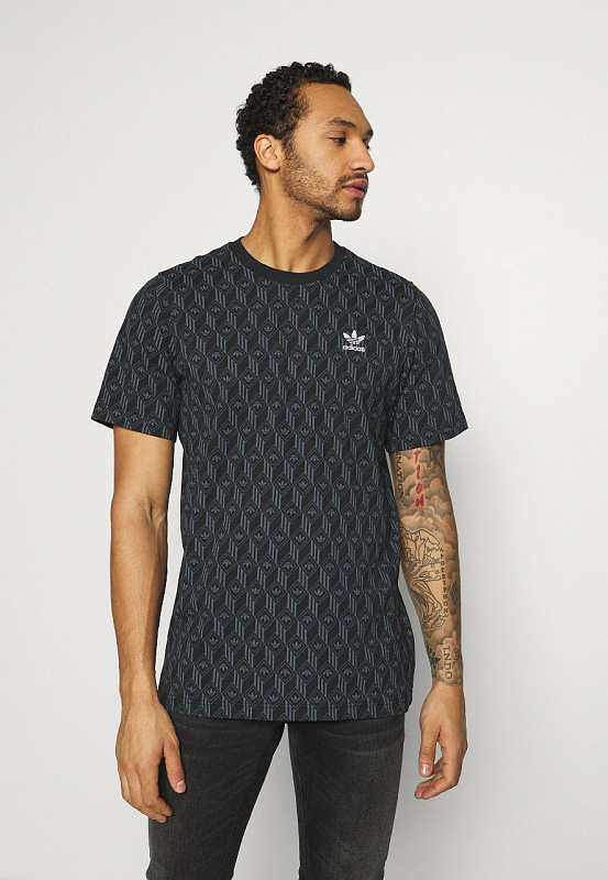 Футболка Adidas MONO AOP TEE черный