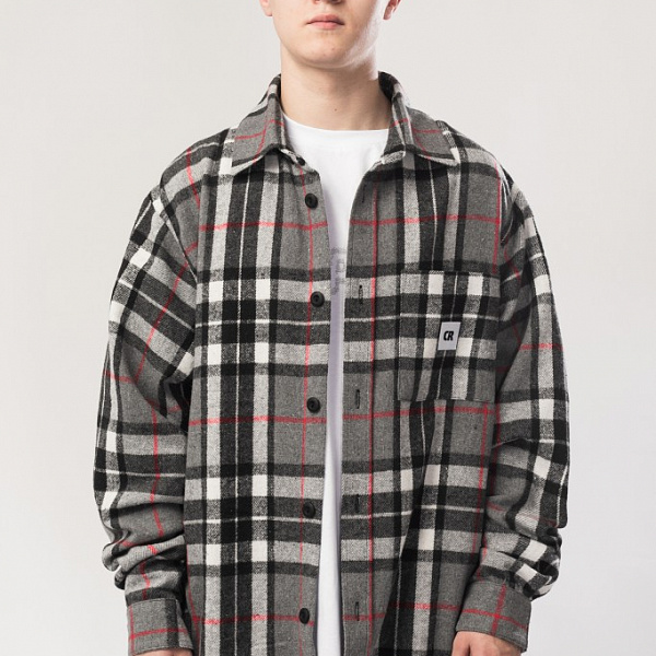 Рубашка CODERED Harbor Серый/Молочный/Черный/Красный