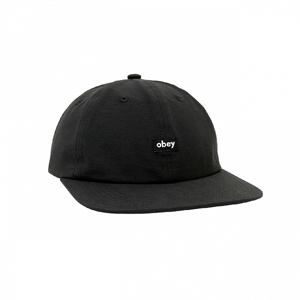 Кепка OBEY LOWER CASE TECH 6 PANEL STRAPBACK BLACK