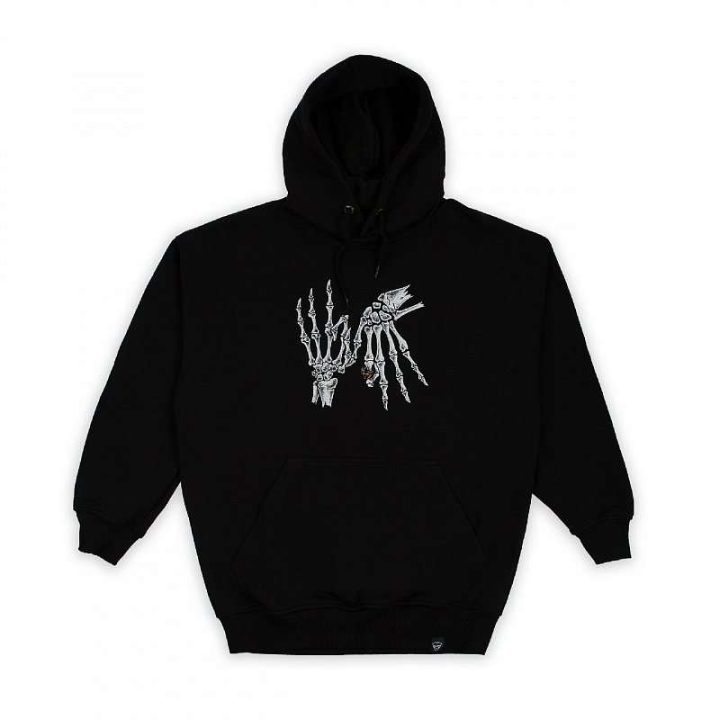 Худи Питерский щит "Распальцовка" черный