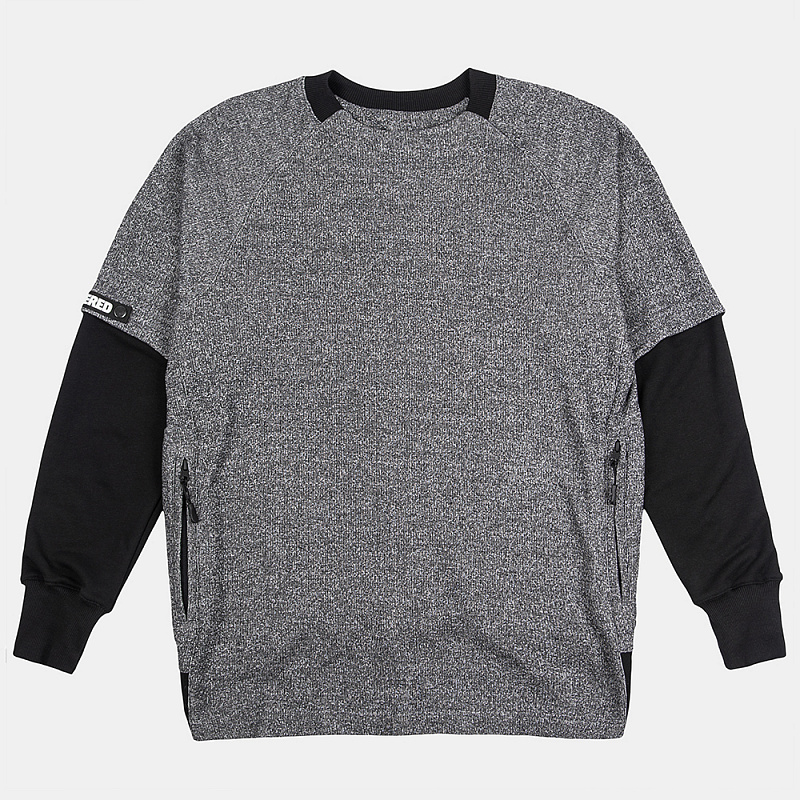 Толстовка COR T-Crew Графит Меланж/ Черный COR0001