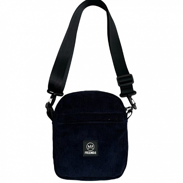 Сумка THE BAD FRIENDS Shoulder bag L black sling вельвет синий