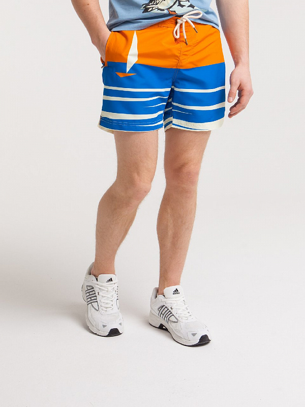 Шорты ЗАПОРОЖЕЦ плавательные PARUS ORANGE/MULTI оранжевый