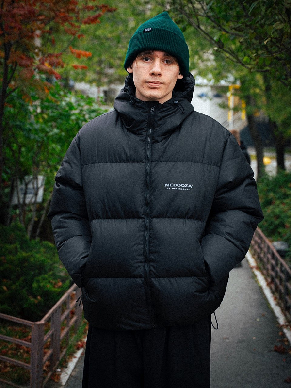 Пуховик MEDOOZA Beefy "Brushed Skull'" черный