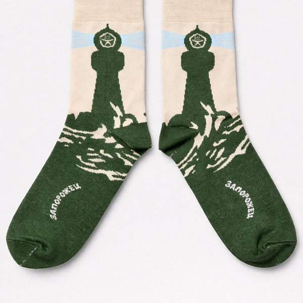 Носки ЗАПОРОЖЕЦ Маяк (Зеленый (Зеленый)