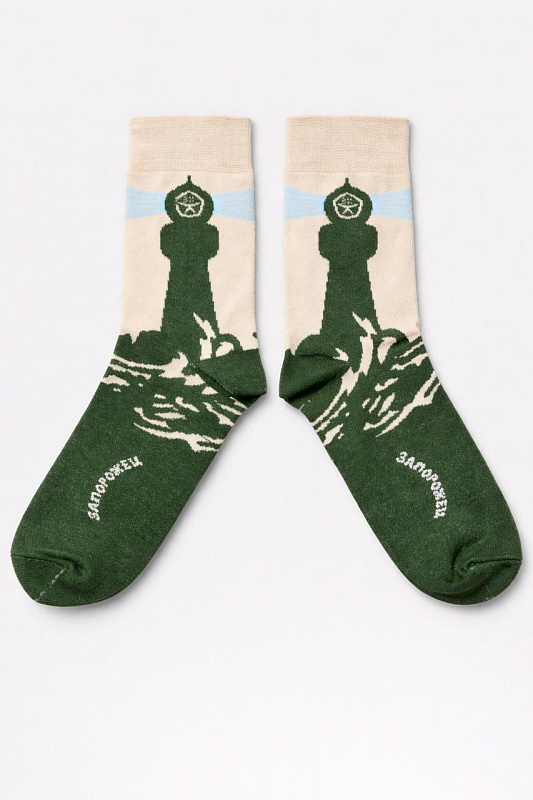 Носки ЗАПОРОЖЕЦ Маяк (Зеленый (Зеленый)