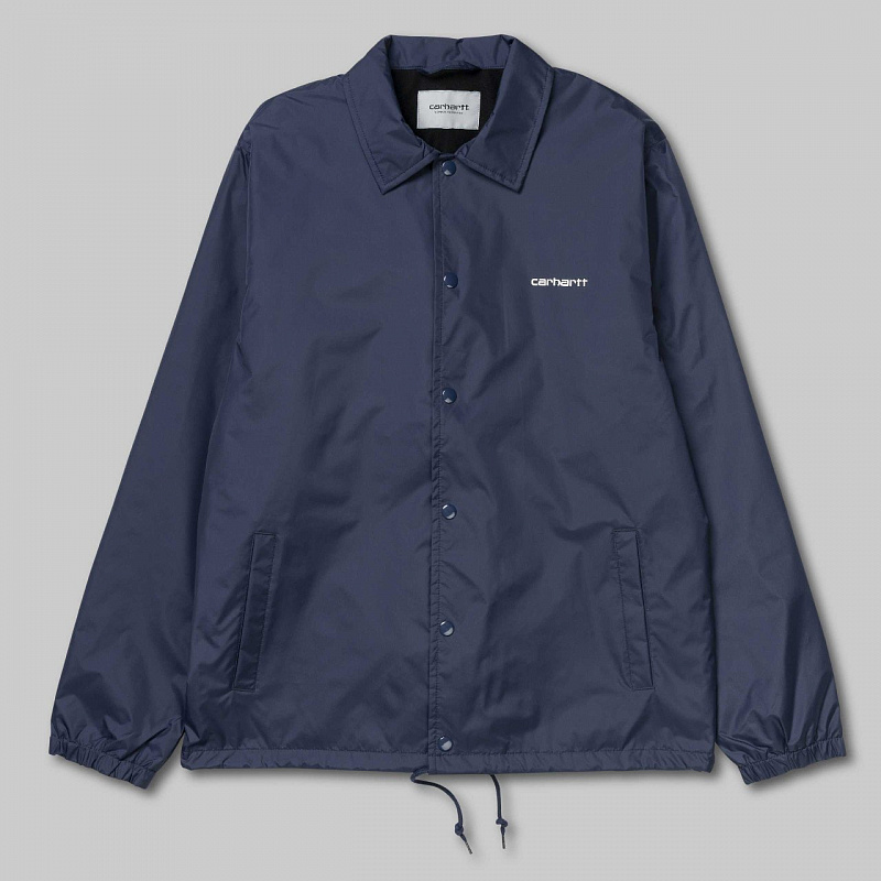 Куртка мужская CARHARTT WIP Carhartt Script Coach Jacket BLUE / WAX