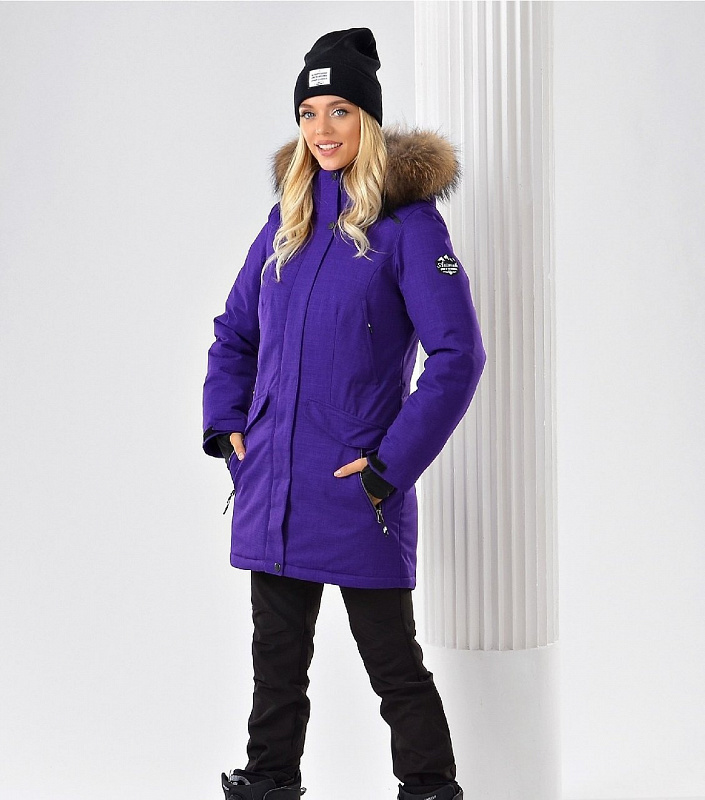 Парка женская AZIMUTH B20681 Фиолетовый