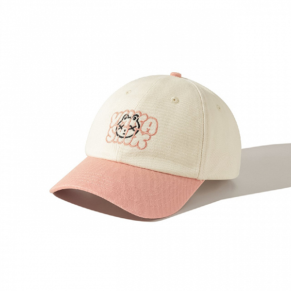 Кепка YMKA SHIX "LOGO FACE" белый/розовый