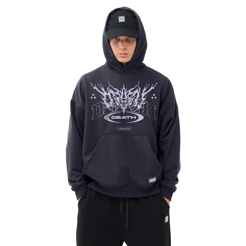 Худи KUL'TURA oversize "DEATH" фуме