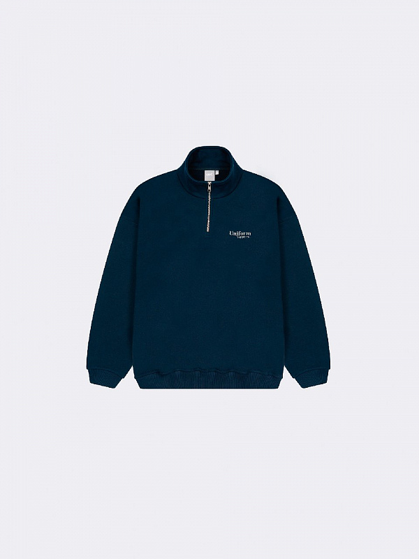 Свитшот UNIFORM Half-zip Regular синий