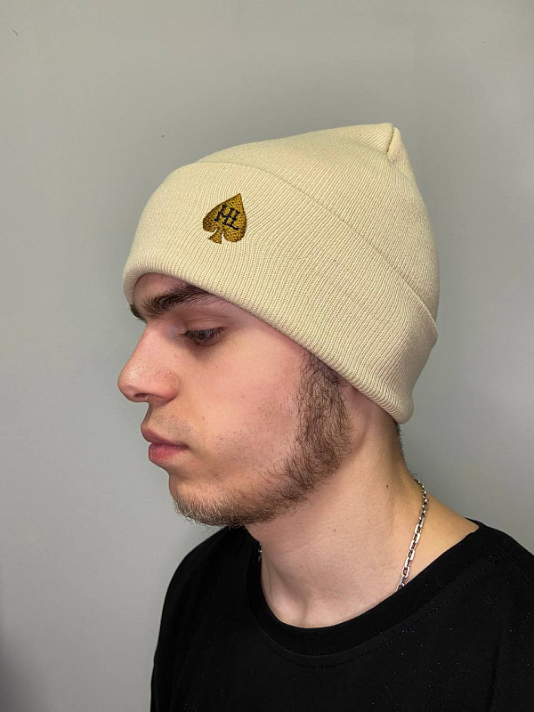 Шапка HARD LUNCH бини B-U-11 HL beige