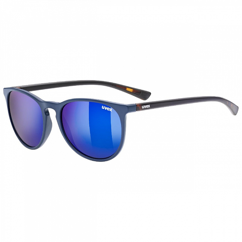 Очки солнцезащитные UVEX LGL 43 blue havanna/mir.blue коричневый/синий