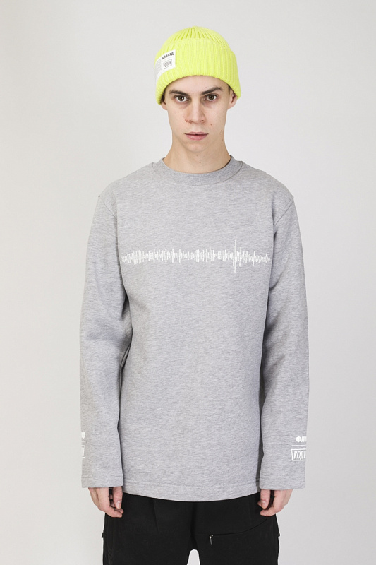 Толстовка CODERED Sleeve CODERED X The Flow Серый Меланж