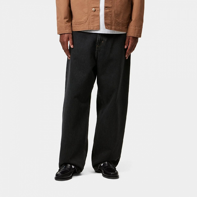 Джинсы CARHARTT WIP (Loose fit) Brandon Pant BLACK (STONE WASHED)