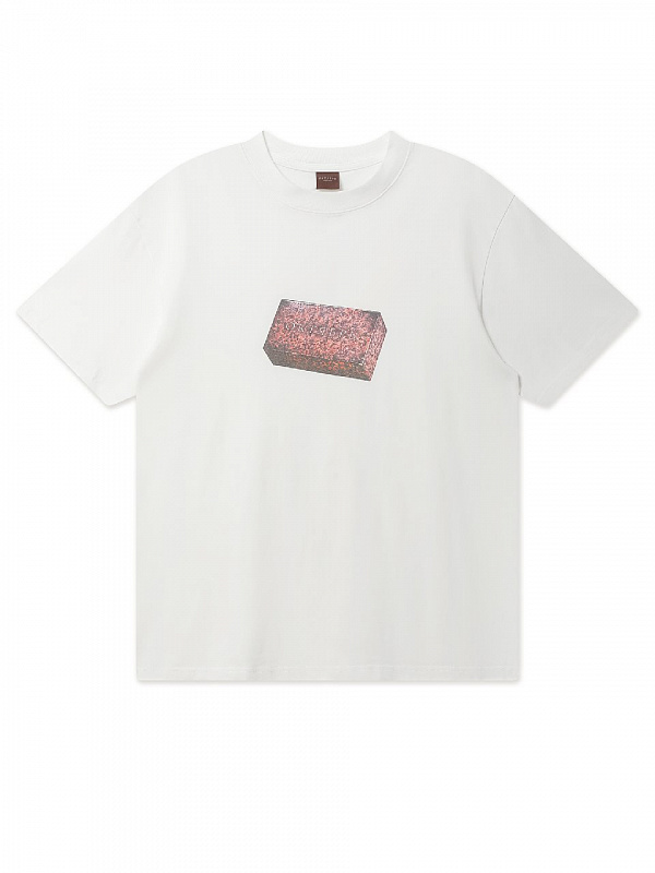 Футболка ОКТЯБРЬ LOGO BRICK TEE WHITE