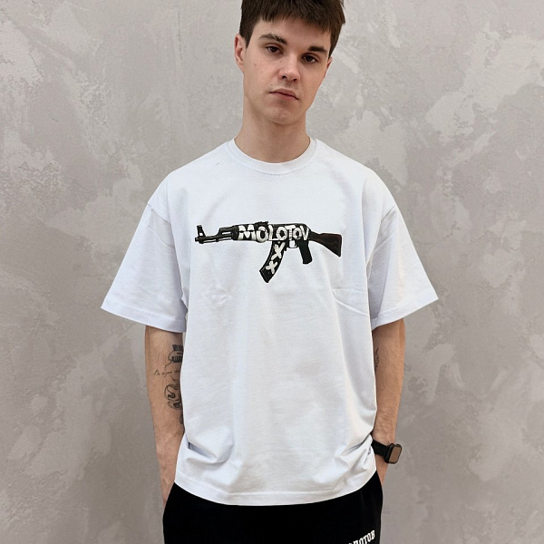 Футболка MOLOTOV Base Ak Tag AW'25 White Белый