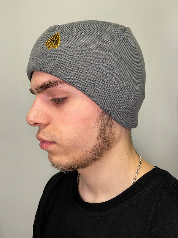 Шапка HARD LUNCH бини B-U-11 HL d.grey