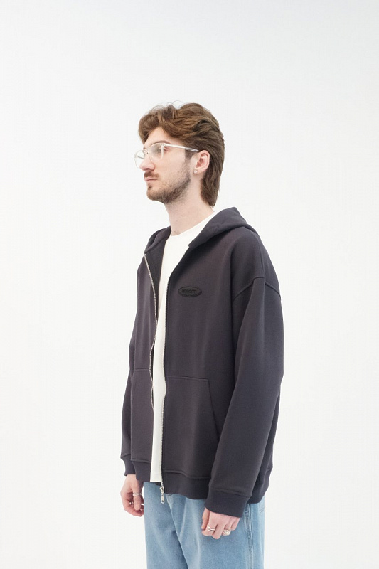 Худи UNIFORM Zip Regular графит