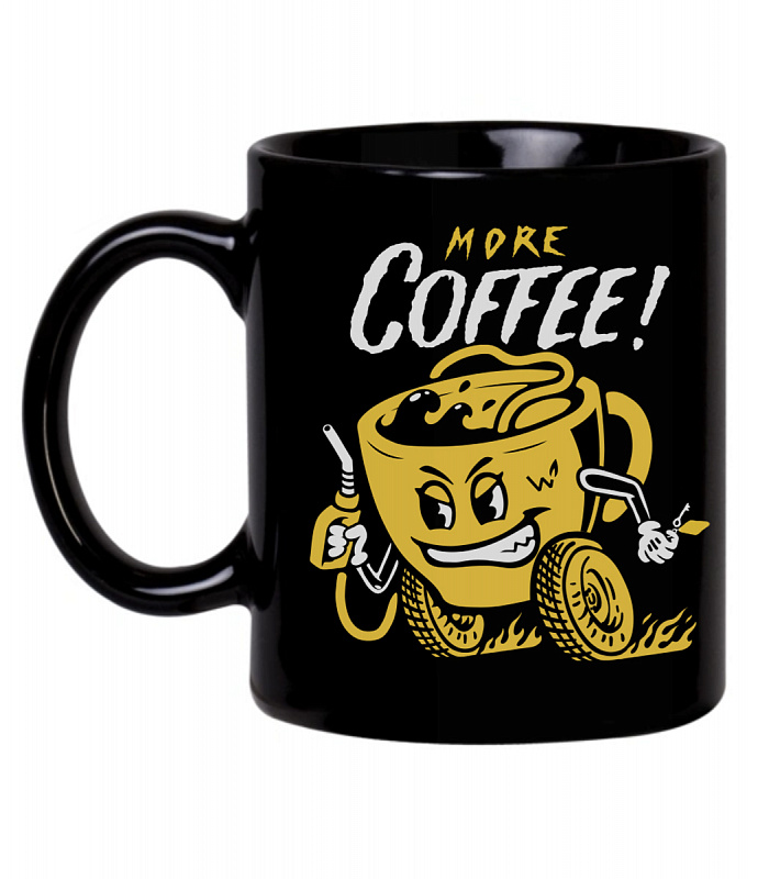 Кружка MEDOOZA x TWC "More Coffee" чёрный