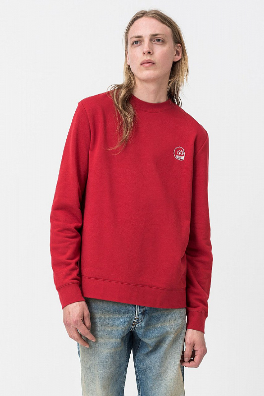 Свитшот Cheap Monday Worth sweat Tiny skull BRILLIANT RED