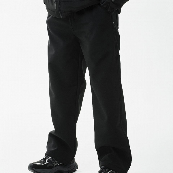 Брюки THE BAD FRIENDS Straight fit softshell черный