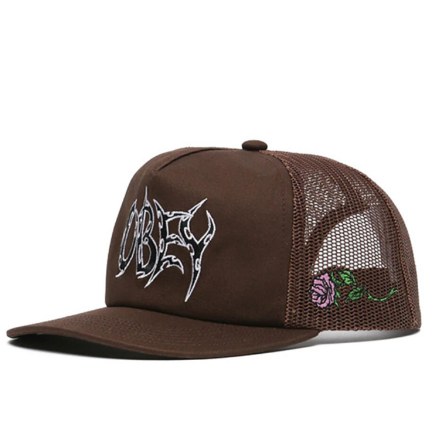 Кепка OBEY THORNZ TWILL TRUCKER SEPIA