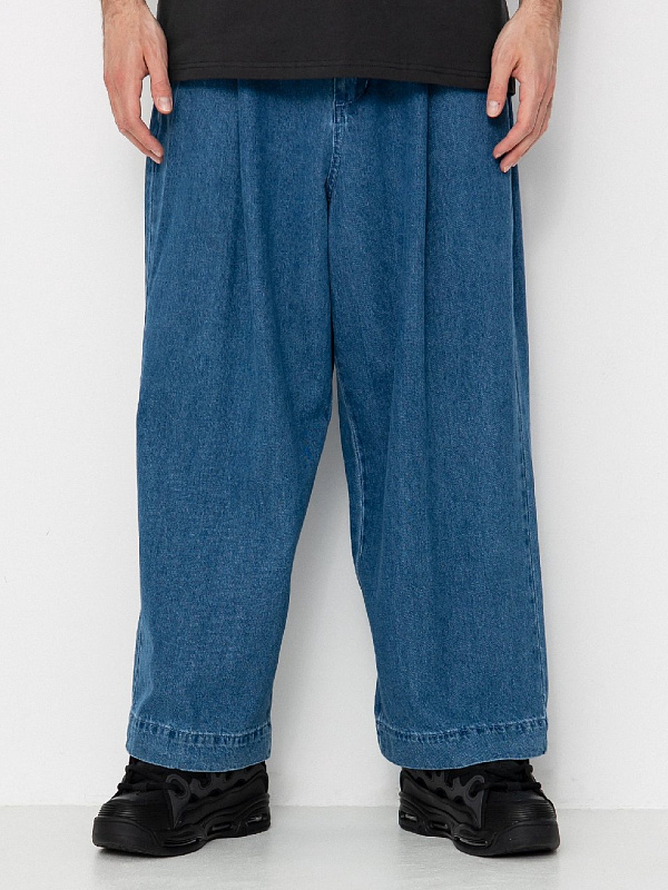 Джинсы OBEY (Baggy fit) OLIVER DENIM PLEATED PANT LIGHT INDIGO