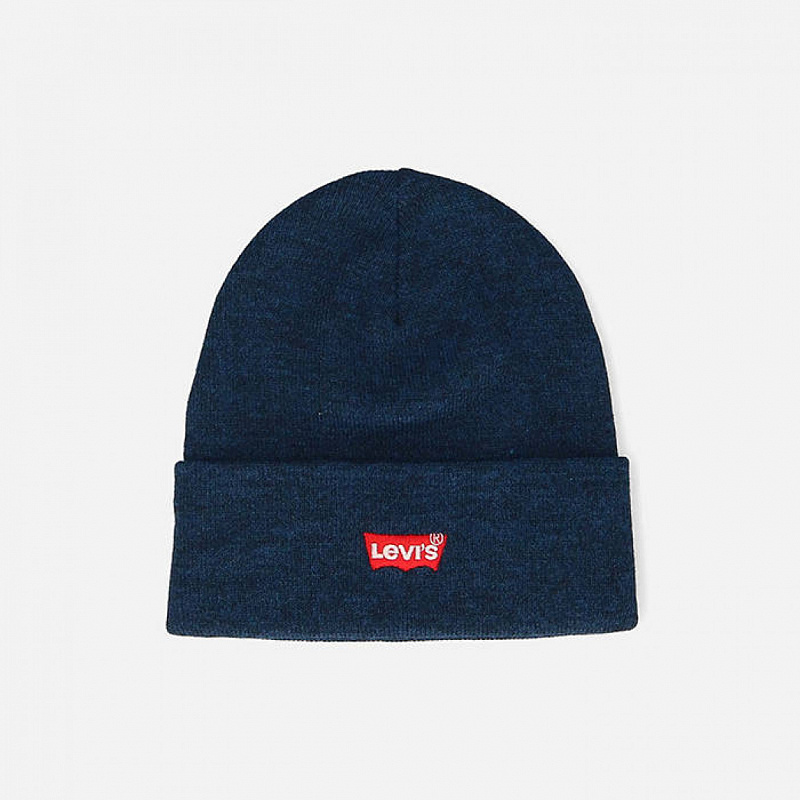 Шапка LEVIS RED BATWING EMBROIDERED SLOUCHY BEANIE синий