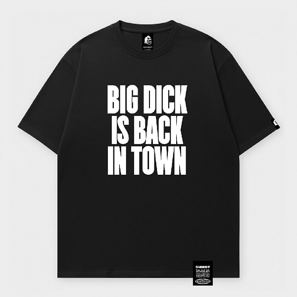 Футболка SHMOT "BIG DICK", MONO черный