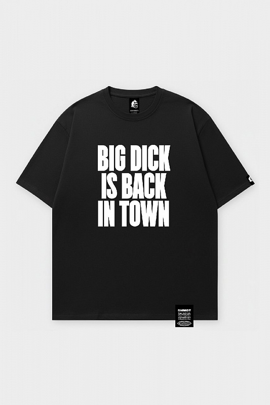 Футболка SHMOT "BIG DICK", MONO черный