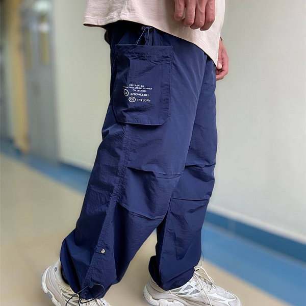 Брюки Called a Garment Multi pocket темно-синий