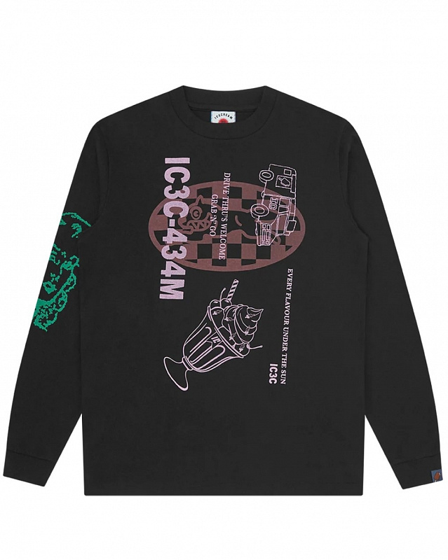 Лонгслив ICECREAM MULTI GRAPHIC LS T-SHIRT BLACK