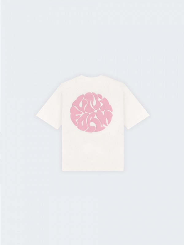 Футболка UNIFORM Heavy Bubble молочный/розовый