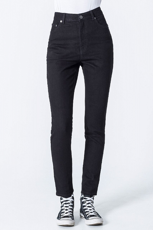 Джинсы (Regular) Женские Cheap Monday Donna Deep Black BLACK