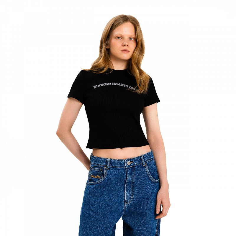 Футболка Dissident женская "BHC Arch" черная