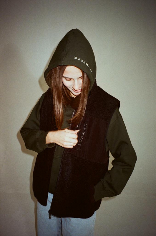 Жилет MAGAMAEV Reversible fleece vest black