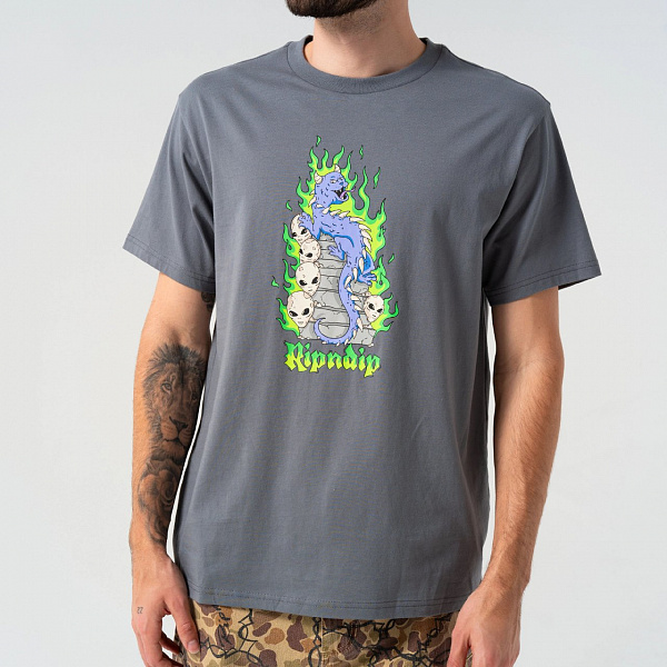 Футболка RIPNDIP HORNTAIL TEE CHARCOAL