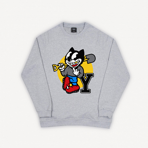 Свитшот ЮНОСТЬ™ «College» Серый меланж