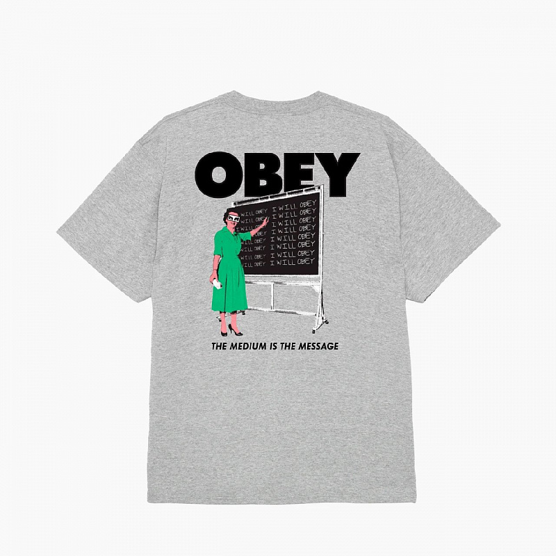 Футболка OBEY I WILL OBEY HEATHER GREY