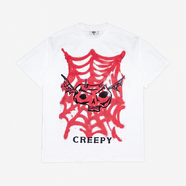 Футболка CREEPY CLOTHING "Граферти" Белый