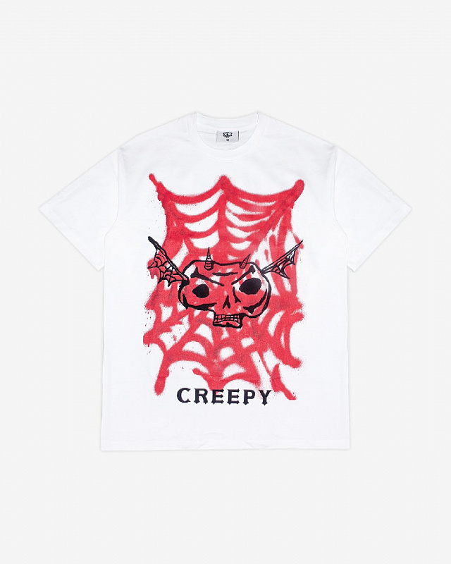 Футболка CREEPY CLOTHING "Граферти" Белый