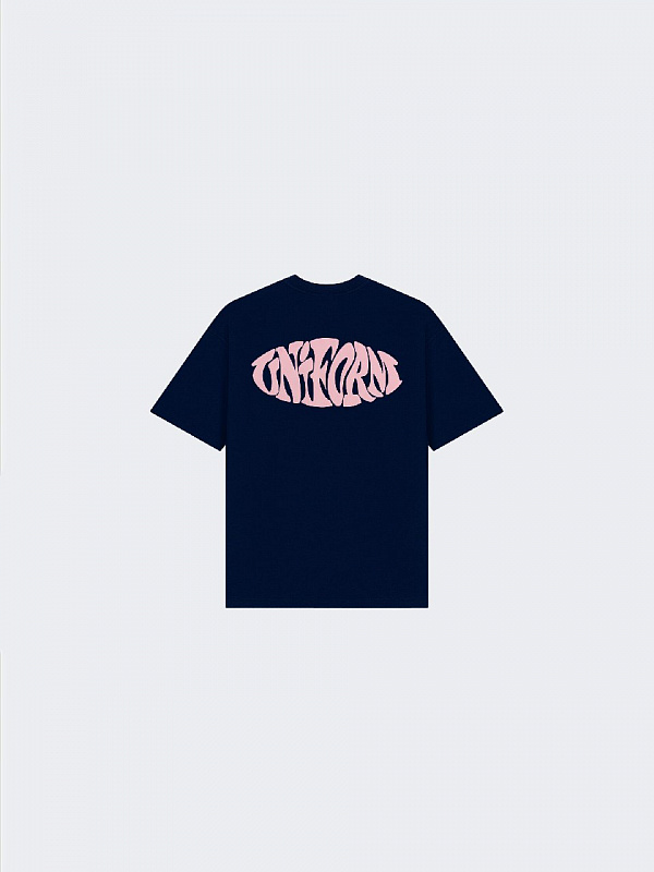 Футболка UNIFORM Heavy Stamp темно-синий
