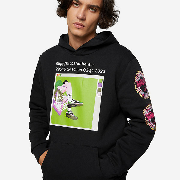 Толстовка мужская Kappa Men's jumper black черный