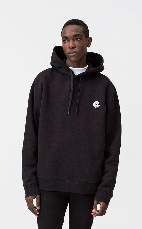 Худи Cheap Monday Pullover hood Skull badge BLACK