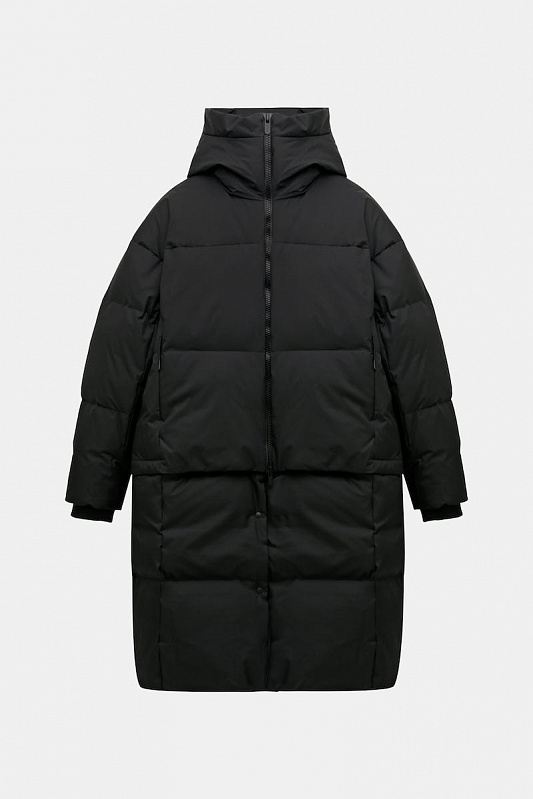 Пуховик женский SHU трансформер чёрный